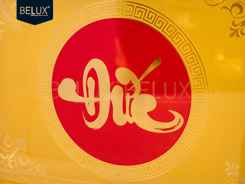 Tranh chữ Trí Đức bằng đồng 45x30cm thiết kế theo yêu cầu